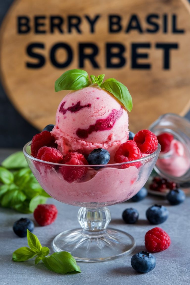 Dive into the Ultimate Guide to Berry Basil Sorbet, the perfect combination of sweet, juicy berries and fragrant basil. This refreshing dessert is a must-have for hot summer days!