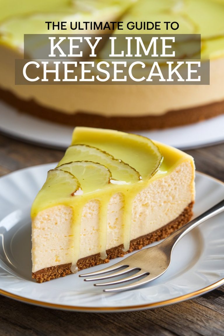 Make your Key Lime Cheesecake a showstopper with stunning presentation ideas! Explore creative garnishes like whipped cream peaks, lime slices, and zest that add visual appeal and a burst of freshness. With our expert suggestions, your cheesecake will not only taste incredible but also become the centerpiece of your dessert spread. Get inspired to create a dessert that’s as beautiful as it is delicious!
