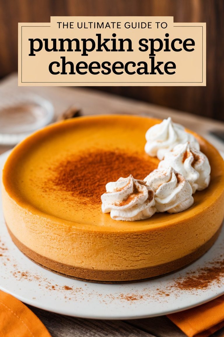 Take your Pumpkin Spice Cheesecake to the next level with delightful topping options that add both flavor and flair! Whether you choose a dollop of whipped cream, a drizzle of caramel, or a sprinkle of crushed nuts, we’ll share creative ideas that will make your cheesecake not only taste divine but look incredible too. Get ready to impress your guests with a dessert that’s as beautiful as it is delicious!