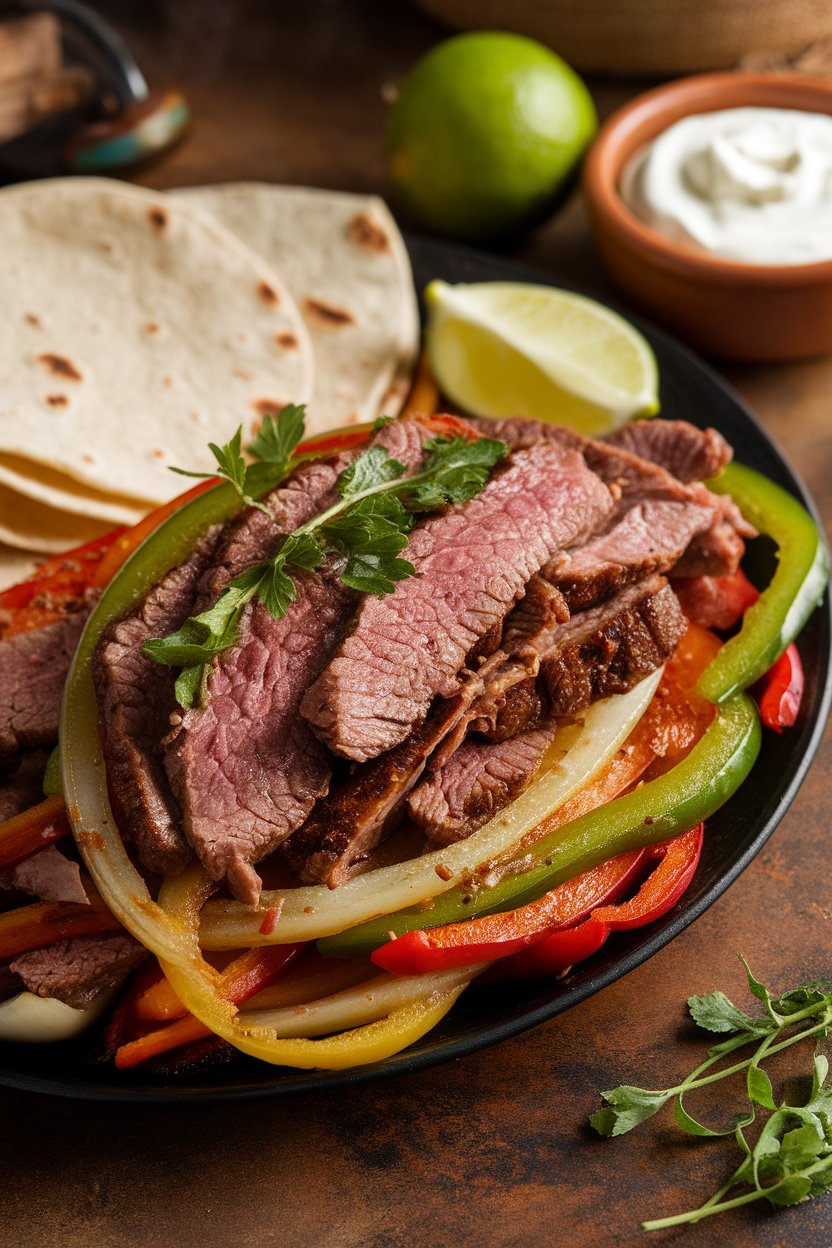 Get ready to fire up your skillet with Fajitas de Res, a Tex-Mex classic that brings the vibrant flavors of marinated beef to your table. With tender strips of steak, colorful bell peppers, and aromatic onions sizzling together, this dish is not only a feast for the taste buds but also a visual delight. Join us as we explore the origins and irresistible appeal of these mouthwatering fajitas!