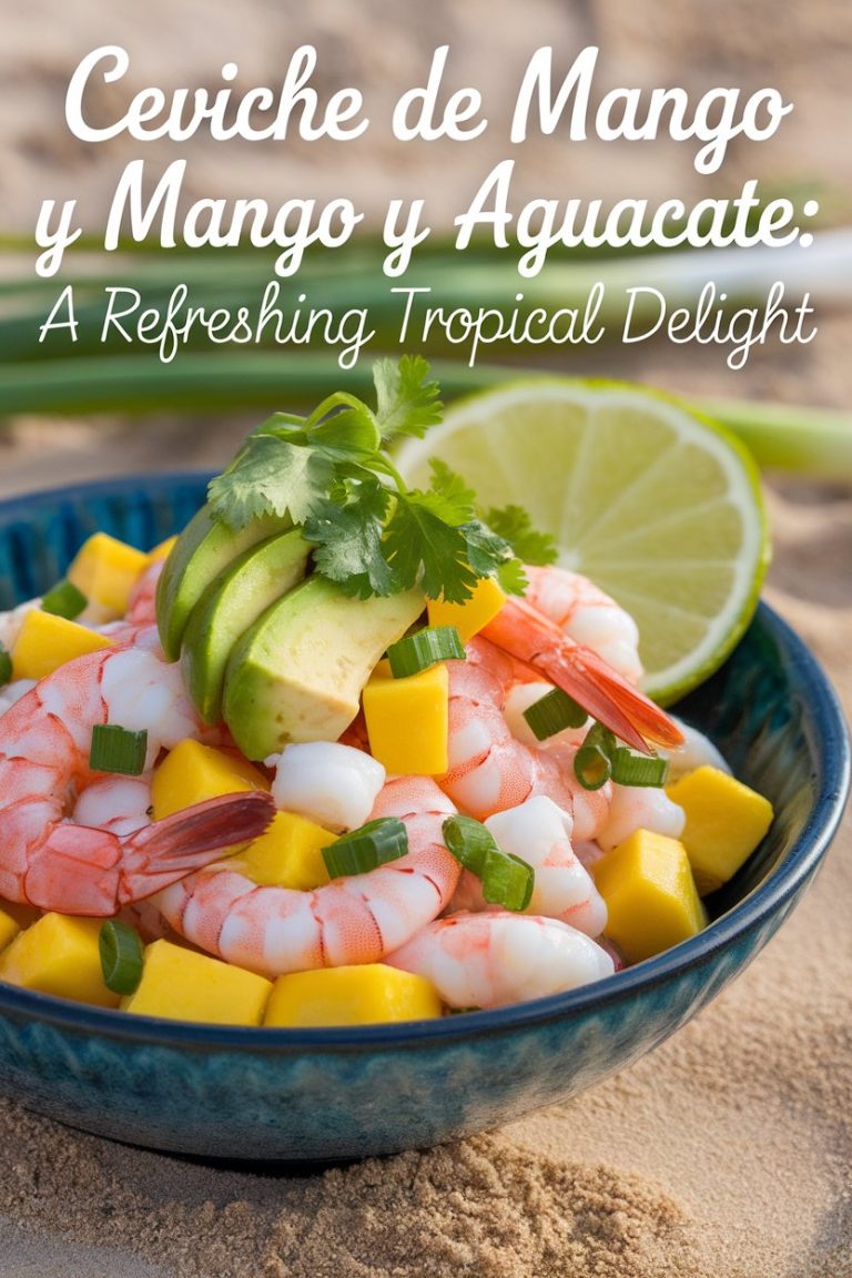 Elevate your ceviche experience with our tips on the best pairings and serving suggestions! From crunchy tortilla chips to zesty dipping sauces, we’ll share ideas to complement your Ceviche de Mango y Aguacate perfectly. Get ready to turn a simple dish into an extraordinary culinary occasion that will have everyone coming back for more!
