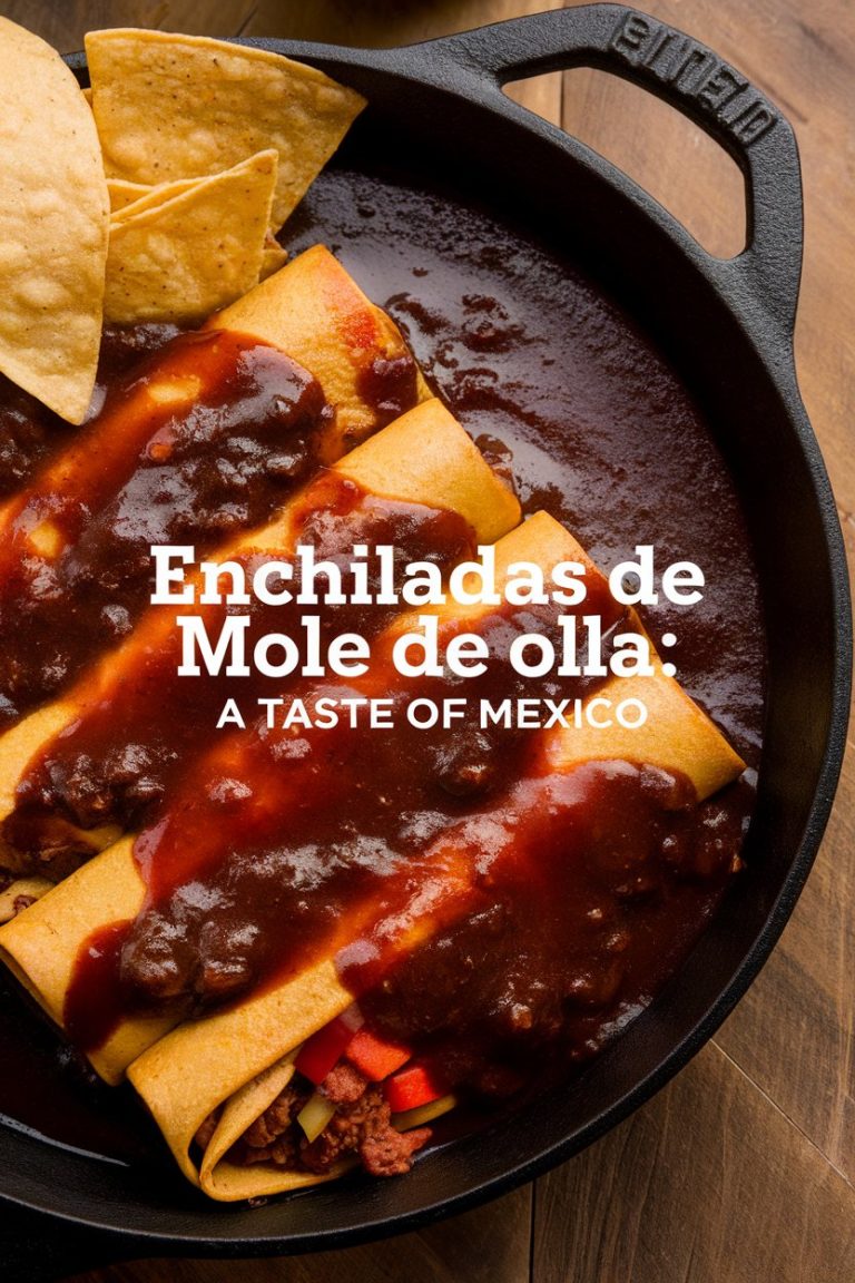 Let your creativity shine in the kitchen! While traditional Enchiladas de Mole de Olla are already a treat, we’ll share tips for customizing this dish to suit your taste. From vegetarian options to unique toppings, the possibilities are endless. Get inspired to make this classic your own, and delight everyone at your table with a personalized twist on this beloved recipe!