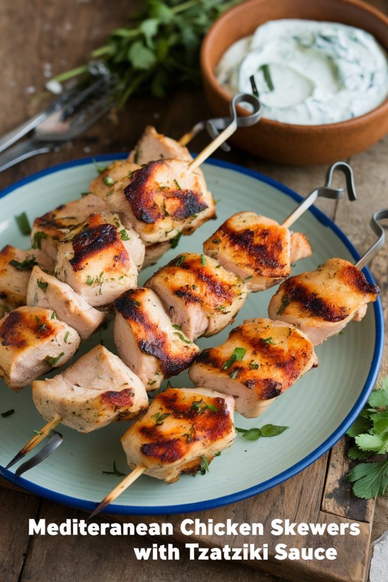 Experience the joys of seasonal eating with this recipe that showcases vibrant ingredients like bright bell peppers, red onion, and aromatic herbs. Whether grilled on the barbecue or cooked in the oven, these skewers are a celebration of Mediterranean freshness that you won’t want to miss.