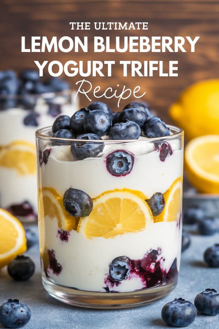 The Ultimate Lemon Blueberry Yogurt Trifle is the perfect canvas for your creativity! Whether you want to swap in seasonal fruits, add a layer of granola for crunch, or drizzle with honey for extra sweetness, this recipe is endlessly customizable. Join us to discover how you can adapt this delightful trifle to suit any occasion and satisfy every palate!