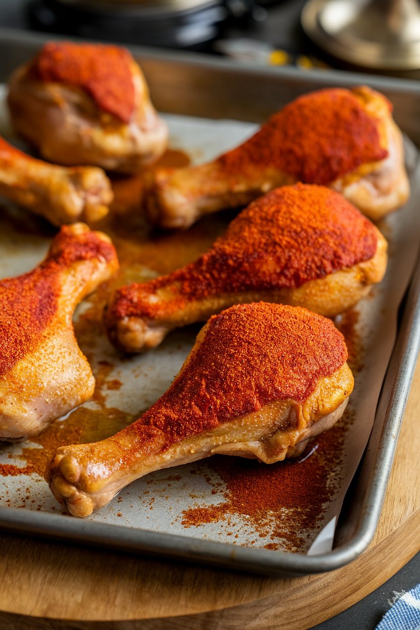 Elevate your dinner with **Smoky Paprika Oven-Fried Chicken Drumsticks**—the perfect blend of juicy and crispy! Coated in a vibrant spice mix, these drumsticks will tantalize your taste buds and bring a new twist to your favorite weeknight meal. Dive into our recipe and learn the secrets to creating this delicious and satisfying dish!