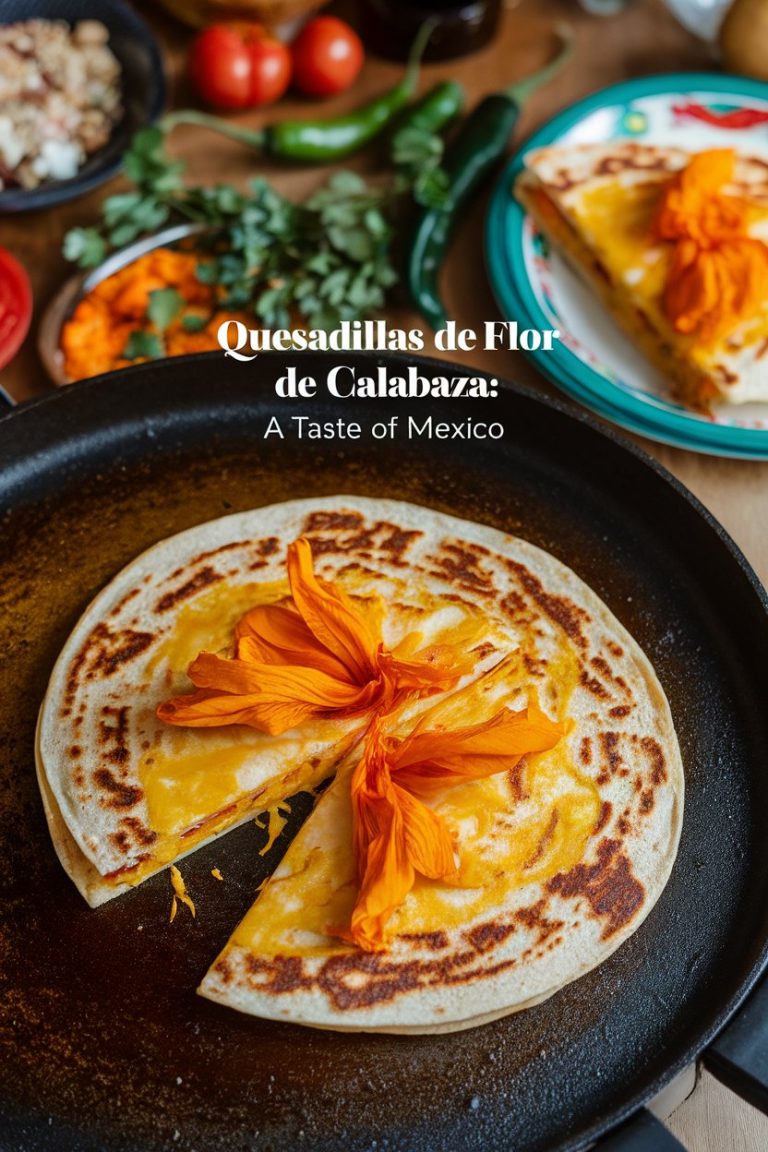 Make your Quesadillas de Flor de Calabaza truly shine with our tips on perfect pairings and serving suggestions! From zesty salsas to refreshing salads, we’ll share ideas that enhance the dish’s flavors and create a beautifully balanced meal. Get inspired to create a memorable dining experience that celebrates the vibrant flavors of Mexico!