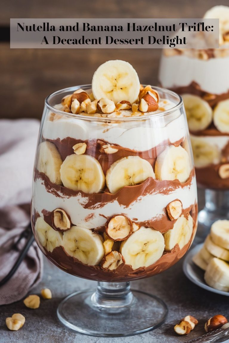 From chocolate enthusiasts to fruit lovers, the Nutella and Banana Hazelnut Trifle is the perfect dessert for everyone! Not only is it a fabulous treat for occasions like birthdays and holidays, but it also provides a simple way to elevate weeknight dinners. Explore our easy recipe and discover the joy of satisfying every palate with this deliciously decadent dessert!