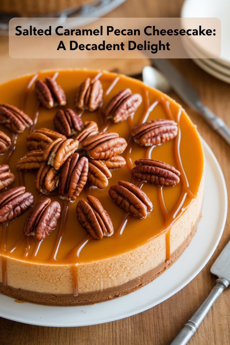 Turn your Salted Caramel Pecan Cheesecake into a stunning centerpiece for any occasion! Explore creative garnishing techniques, from caramel swirls to toasted pecans, that will leave a lasting impression on your guests. With our presentation tips, your cheesecake will not only taste divine but also look like a masterpiece. Get ready to wow everyone at your next gathering!