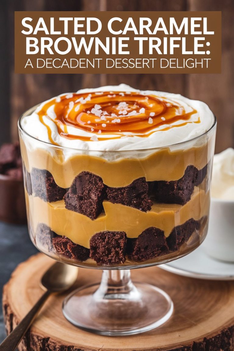 Want to impress without the stress? The Salted Caramel Brownie Trifle can be made ahead of time, allowing you to focus on enjoying your event! With a few simple steps, you can assemble this creamy and decadent dessert that’s sure to steal the show. Join us to learn tips for preparing this delightful trifle in advance, ensuring delicious results every time!