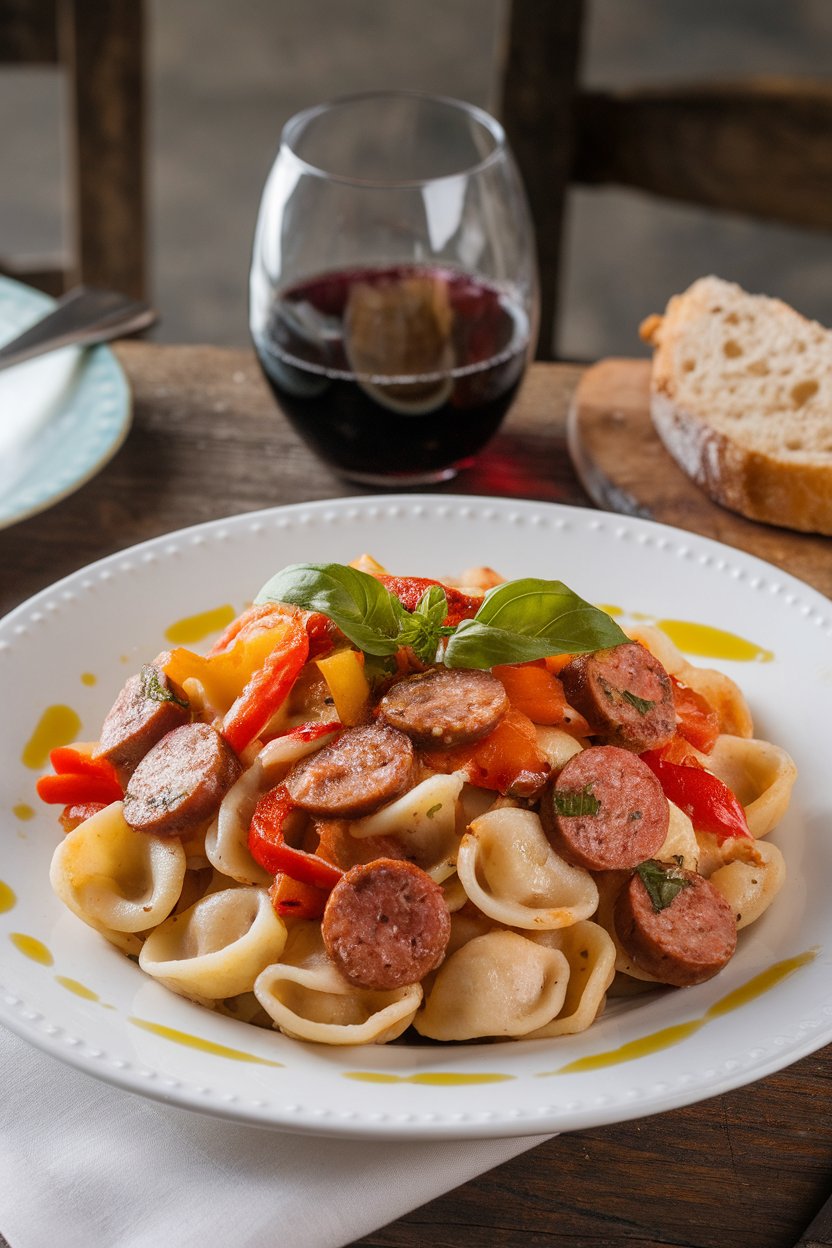 Transport your taste buds to Italy with our Sausage and Peppers Orecchiette! This hearty dish combines savory Italian sausage with vibrant bell peppers, creating a delightful blend of flavors that’s perfect for family dinners. Discover how to whip up this rustic classic that’s sure to impress everyone at your table!