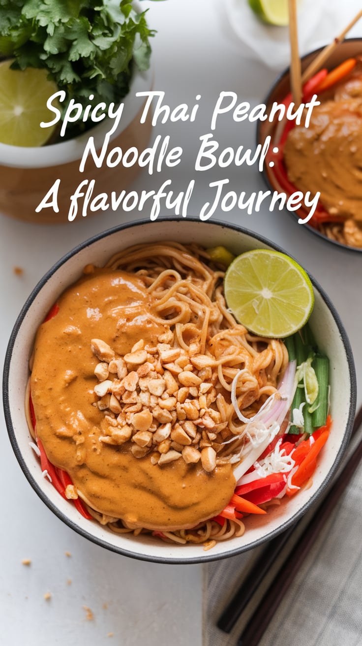 Experience the irresistible allure of a dish that combines fresh vegetables, perfectly cooked noodles, and a rich, spicy peanut sauce. This recipe not only tantalizes the palate but also brings the colorful essence of Thai cuisine right to your kitchen, allowing you to savor every mouthwatering moment.
