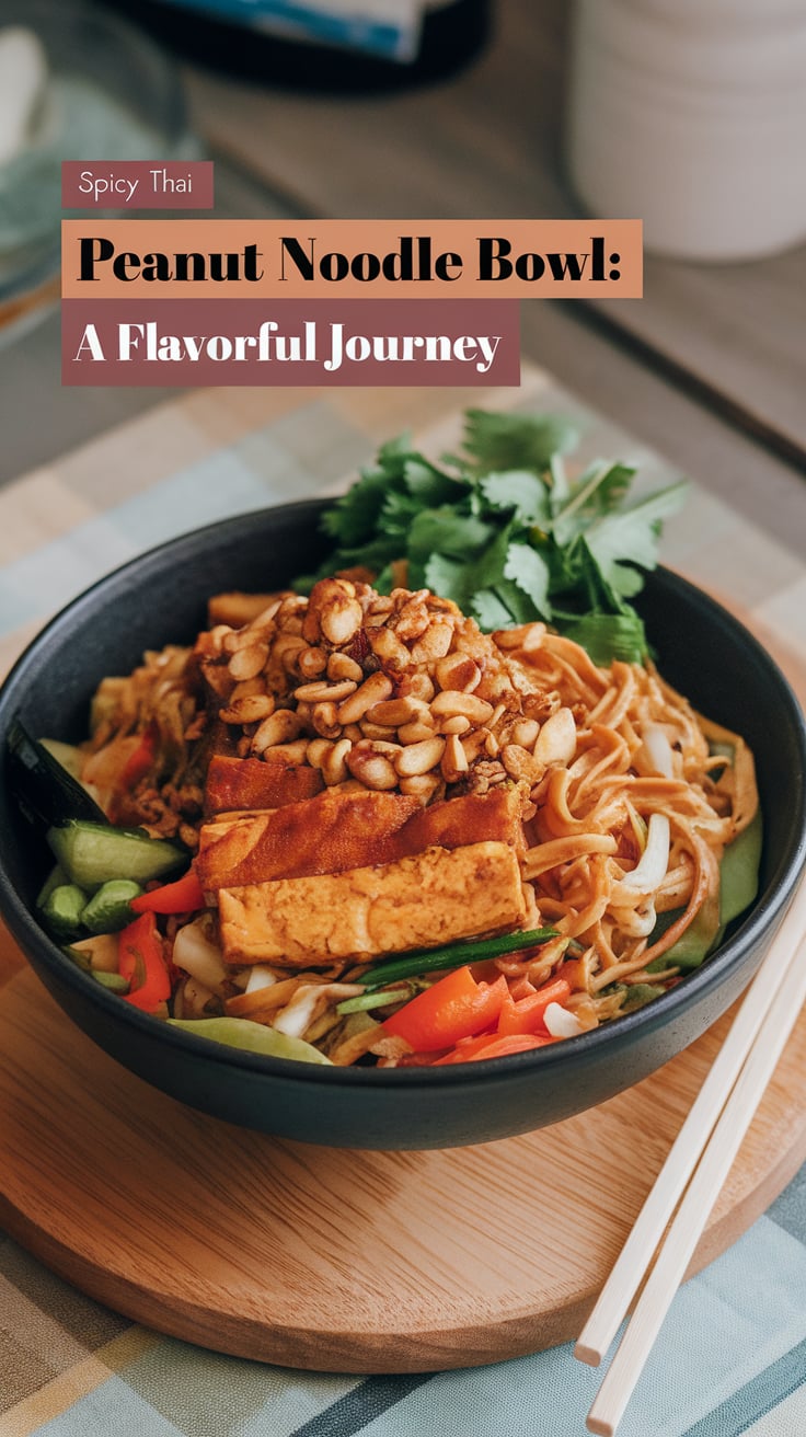 Indulge in a vibrant fusion of flavors with this Spicy Thai Peanut Noodle Bowl that packs a punch in every bite. With a delightful balance of heat and creaminess, this dish transforms simple noodles into an unforgettable culinary adventure that will have you craving more.