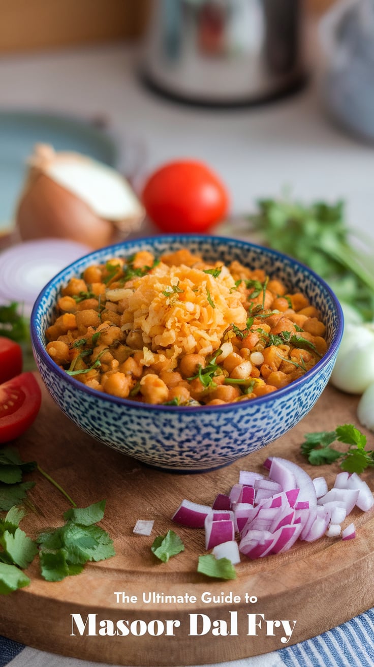 Discover the delightful essence of Masoor Dal Fry, a staple in Indian kitchens known for its vibrant colors and rich flavors. This quick and easy dish is packed with protein and spices, making it a perfect option for both weeknight dinners and special occasions.