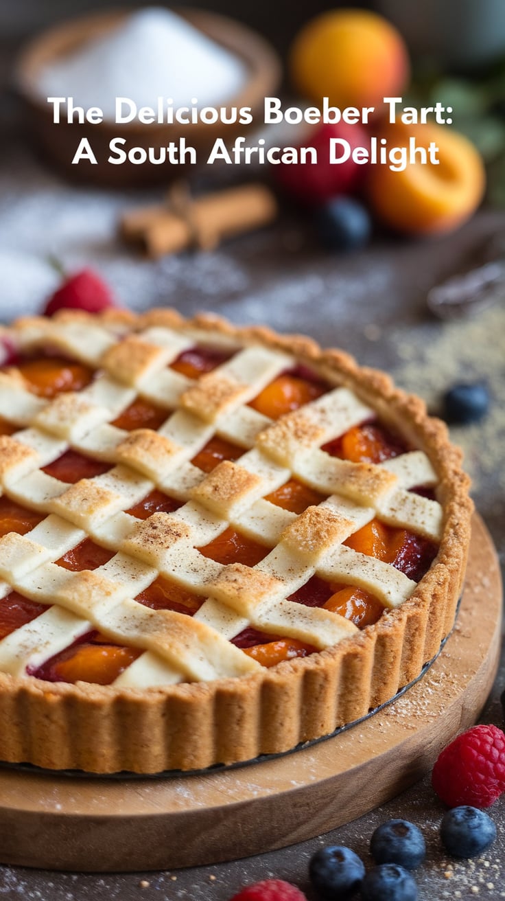 2. Imagine savoring a slice of Boeber Tart, with its luscious texture and rich coconut aroma, perfectly complemented by the warm, inviting spices of cardamom and cinnamon. Discover the secrets to achieving the ideal balance of flavors in this delightful tart that captures the essence of traditional South African baking.
