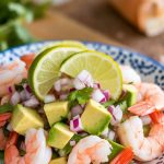 Whether served as an appetizer, a light lunch, or a flavorful snack, Shrimp and Avocado Ceviche is sure to impress your guests and elevate your culinary repertoire. Discover how easy it is to create this refreshing dish that celebrates the best of seafood and fresh produce.