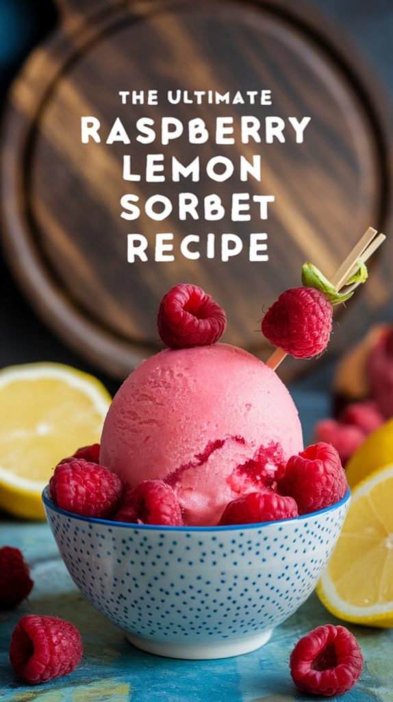 Lemon Sour Raspberry The Ultimate Raspberry Lemon Sorbet Recipe – RecipeIneed
