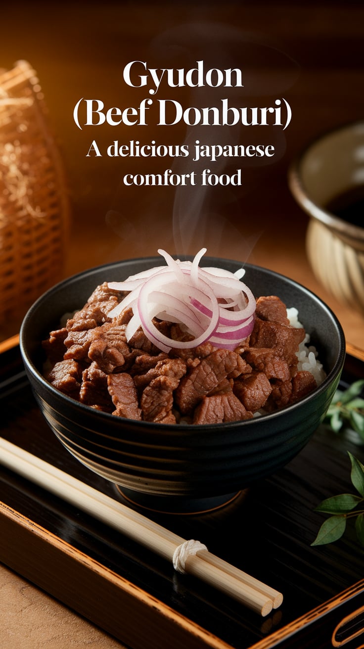 Experiment with traditional garnishes like thinly sliced green onions and a perfectly cooked sunny-side-up egg to elevate your Gyudon experience. This recipe invites you to transform a simple dish into a beautiful presentation that is just as pleasing to the eye as it is to the palate.