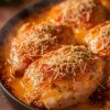 Elevate your dinner routine with this mouthwatering recipe that transforms ordinary ingredients into an extraordinary masterpiece. Serve this creamy chicken bake alongside your favorite sides for a delicious meal everyone will love.
