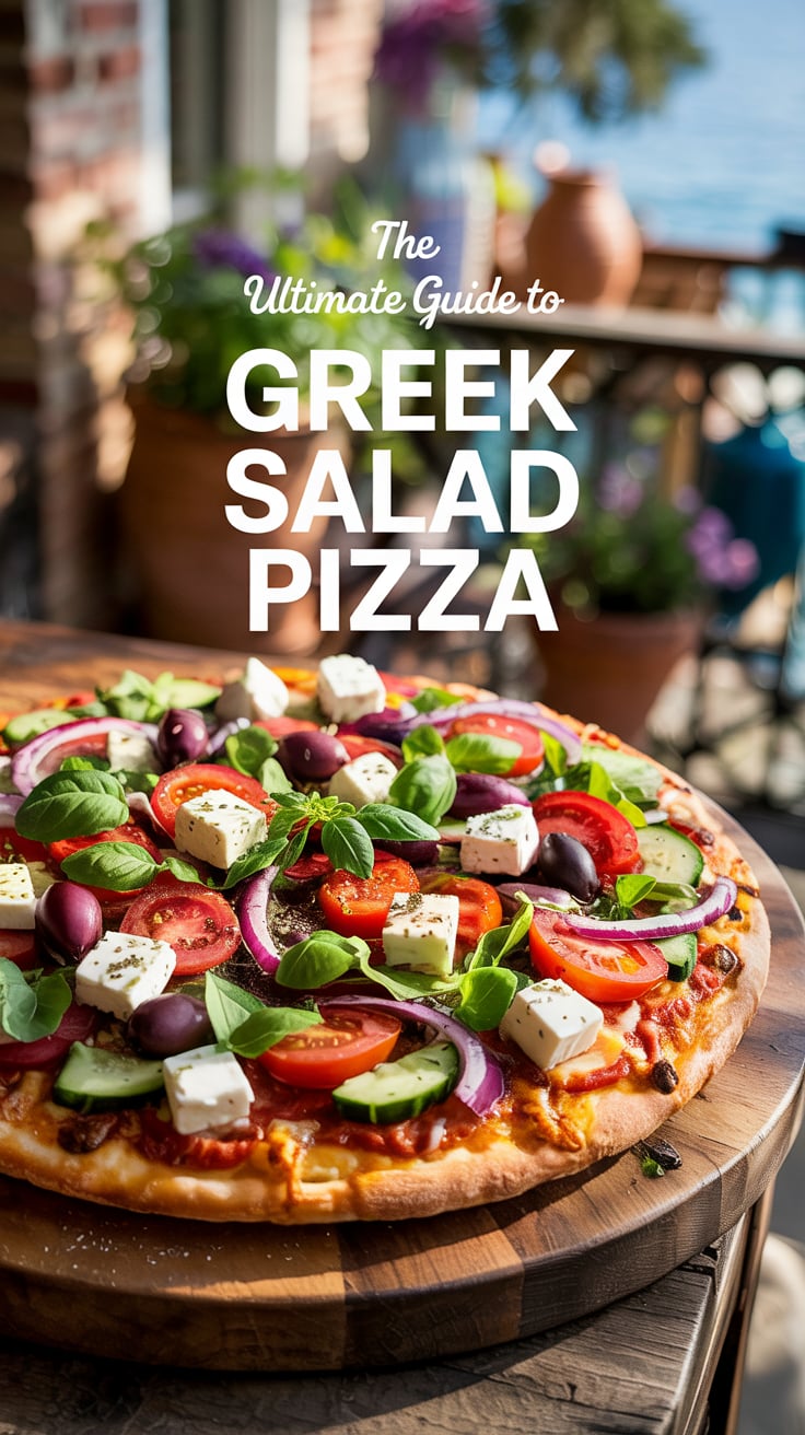 Elevate your pizza experience with a refreshing twist inspired by the classic Greek salad. This recipe combines crispy flatbread, zesty feta, and a vibrant medley of fresh veggies, creating a delightful dish that’s bursting with flavor.