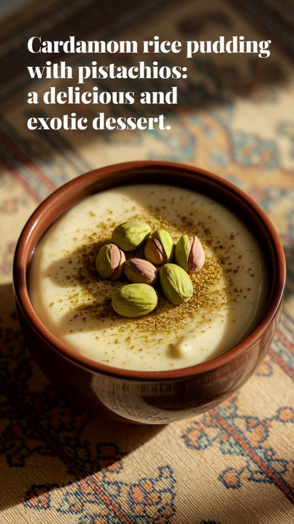 Cardamom Rice Pudding with Pistachios: A Delicious and Exotic Dessert ...