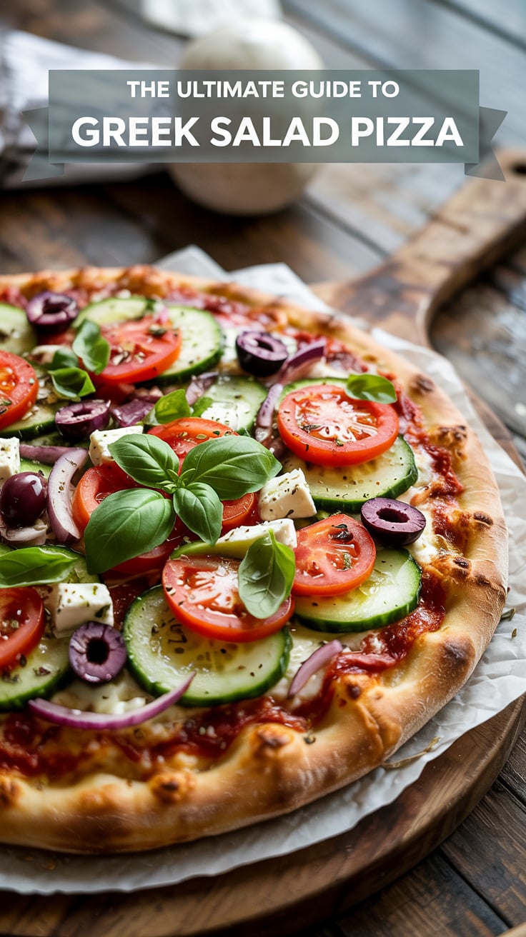Immerse yourself in the tastes of the Mediterranean with this innovative Greek Salad Pizza. Featuring a delicious blend of olives, tomatoes, and tangy dressing, it’s a perfect fusion of comfort and freshness that will have your taste buds dancing.