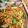 Experience the satisfying mix of sweet, salty, and savory with every bite of this crunchy Asian ramen noodle salad, your new favorite for lunches and parties alike.
