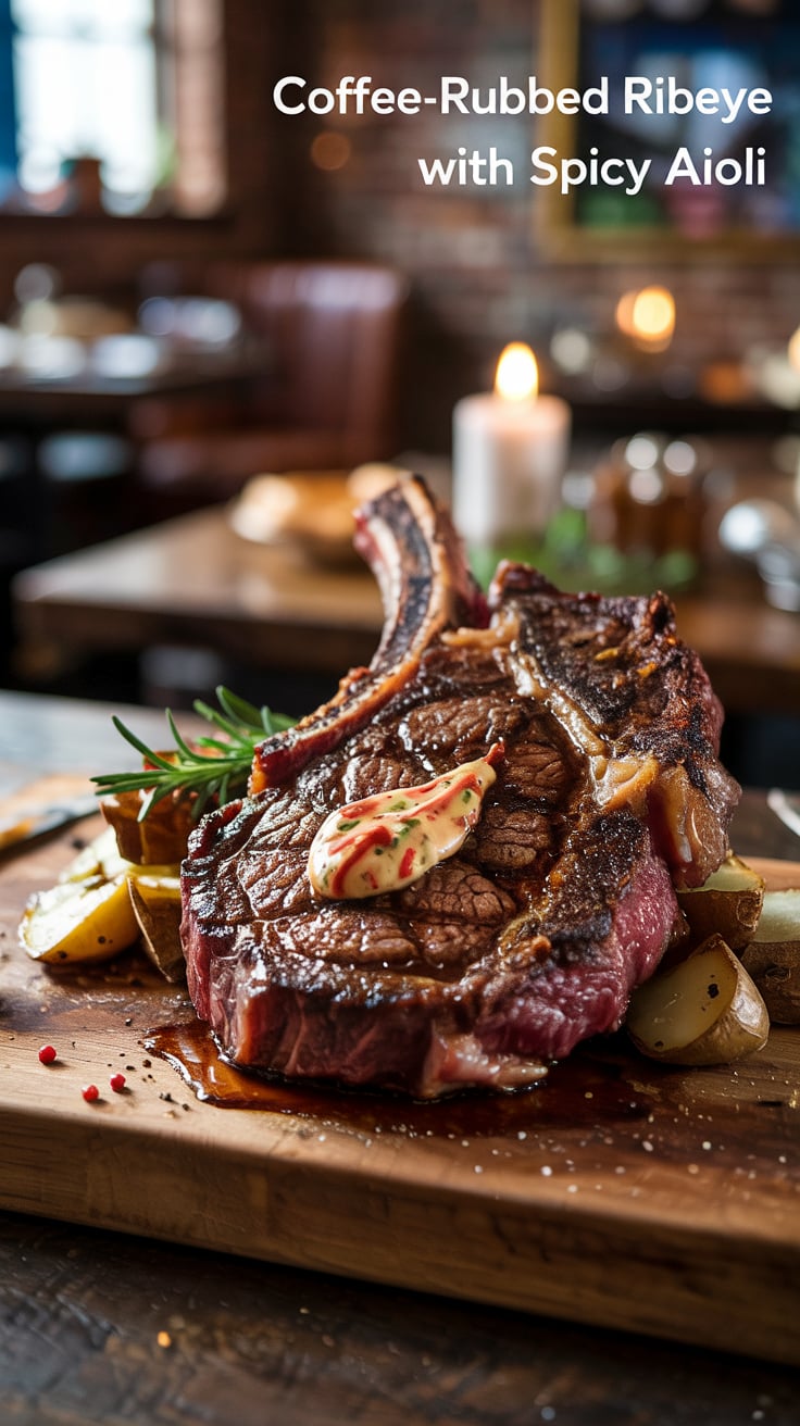 Elevate your dinner game with the perfect blend of coffee and spices that transforms a classic ribeye into a culinary masterpiece. Discover how this bold seasoning pairs flawlessly with a creamy aioli that adds an unexpected kick.