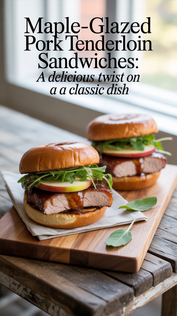 Indulge in the perfect harmony of sweet and savory with Maple-Glazed Pork Tenderloin Sandwiches. This recipe transforms a classic favorite into a gourmet delight, featuring succulent pork drizzled with a rich maple glaze that will tantalize your taste buds.