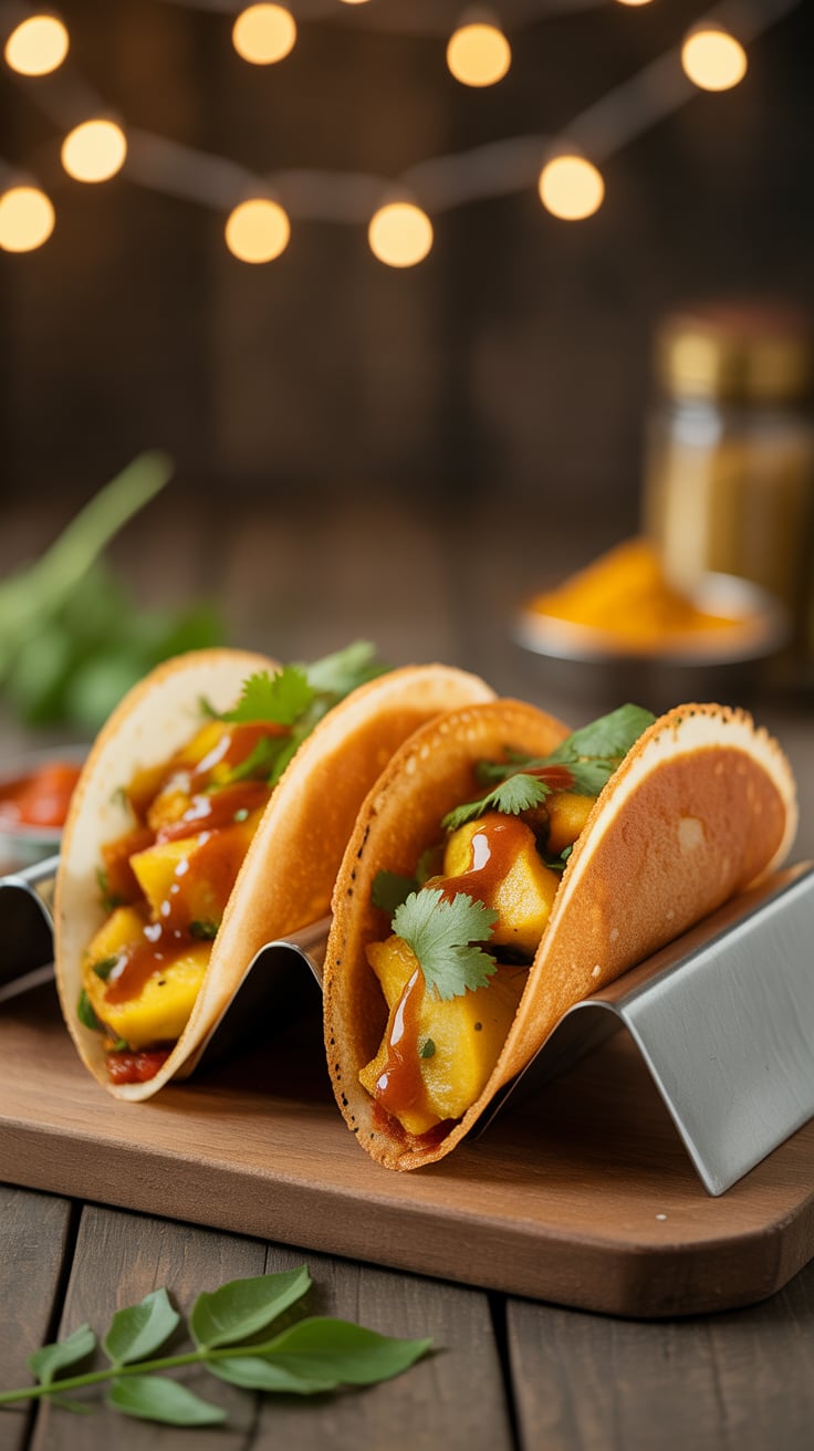 Dive into the unique world of Masala Dosa Tacos, where traditional Indian flavors collide with a beloved Mexican staple. This exciting fusion dish brings together crispy dosa and spiced potato filling, offering a deliciously satisfying meal that’s both fun and flavorful.