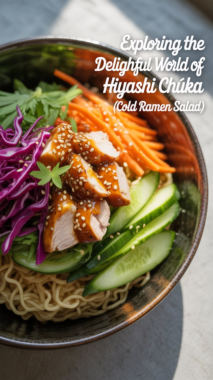 Immerse yourself in the refreshing flavors of Hiyashi Chūka, a beloved Japanese summer dish that elevates simple ramen noodles into a vibrant, chilled salad. Discover how this colorful creation brings together a delightful medley of textures and tastes, perfect for beating the heat.