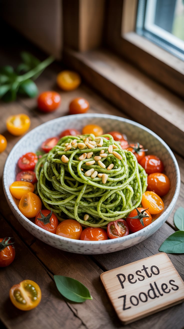 Ideal for quick weeknight dinners or impressing guests, these zoodles don’t skimp on taste while keeping things light. The simple preparation allows you to enjoy a gourmet experience in your own kitchen.