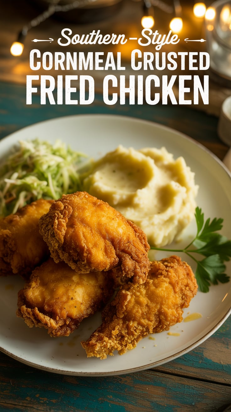 Imagine sinking your teeth into crispy, cornmeal-coated chicken, with its rich, savory flavor complemented by a tender, juicy interior. This delightful combination is perfect for any occasion, whether it’s a family dinner or a backyard barbecue.