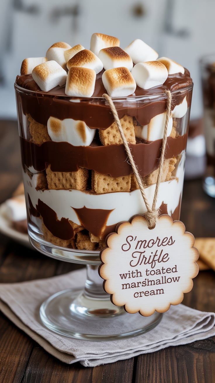 This recipe simplifies the typically messy s’mores experience while elevating it to elegant heights. With easy assembly and no baking required, you’ll impress your family and friends with a show-stopping dessert that looks as good as it tastes.