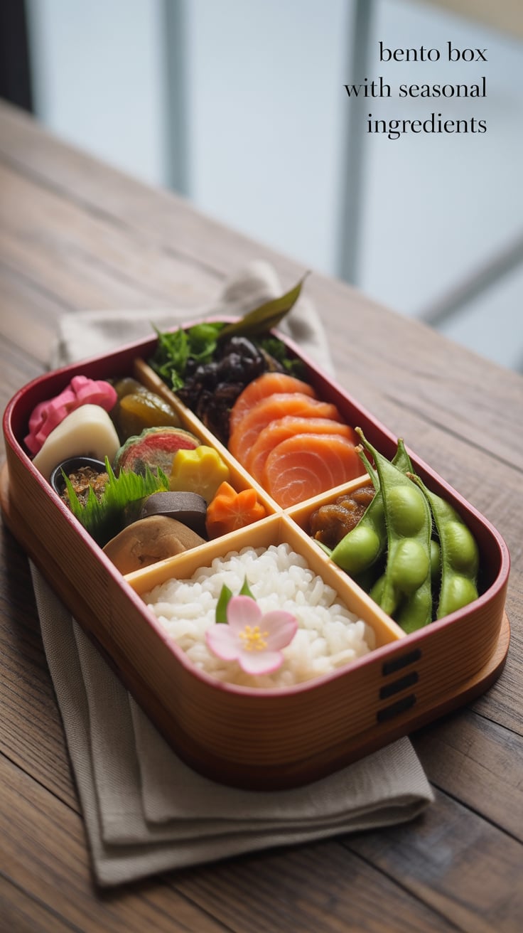 Explore the creativity involved in arranging and presenting your bento, transforming everyday ingredients into a feast for the eyes. Embrace the joy of using seasonal produce to enhance freshness and flavor, elevating your meals throughout the year.