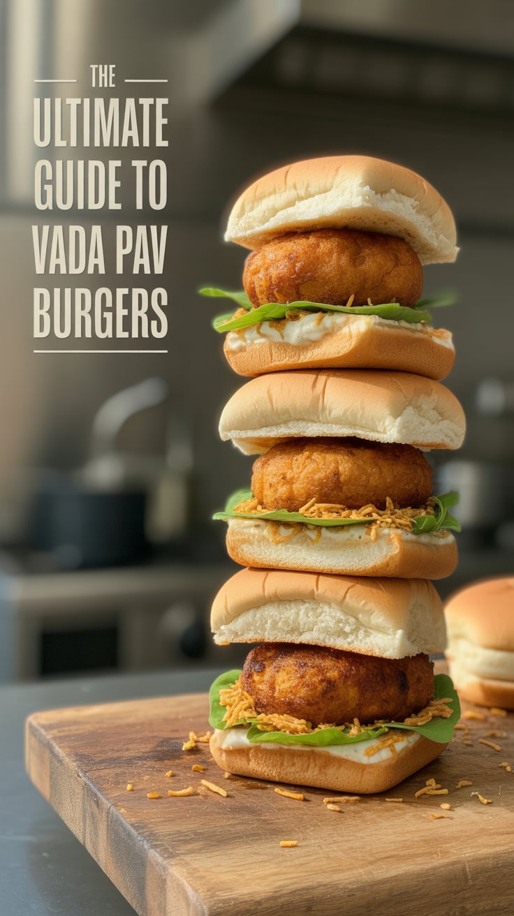 Step into the world of Vada Pav Burgers, where the iconic flavors of Mumbai street food meet the familiar comfort of a burger. This mouthwatering dish features a spicy potato filling nestled between fluffy pav, creating a deliciously satisfying experience that will leave your taste buds craving more.