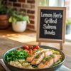 Indulge in a dish that combines healthy eating with gourmet appeal. Each bite of grilled salmon, infused with lemon and herbs, transports you to sun-soaked shores, making every meal a mini getaway.
