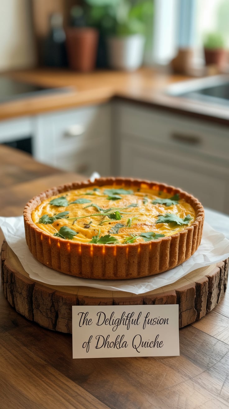 Each bite of this Dhokla Quiche is a celebration of flavors, featuring a blend of spices and fresh ingredients that create a satisfying yet guilt-free meal. The fluffy dhokla base adds a delightful twist, transforming the familiar quiche into something extraordinary and exciting.