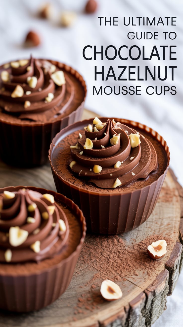 If you crave a dessert that’s as impressive as it is delicious, then these chocolate hazelnut mousse cups are the answer. Get ready to whip up a divine, restaurant-quality dessert that will make you the star of any meal!