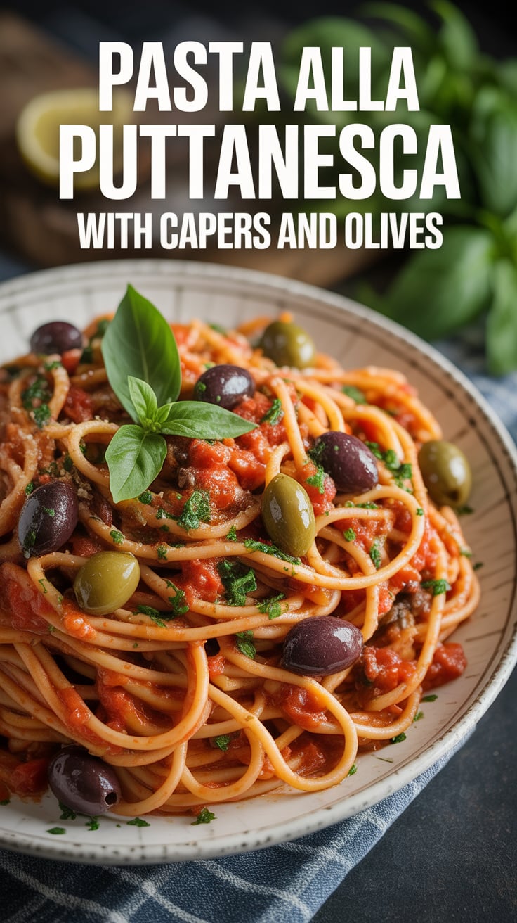 Unleash your inner chef with this classic Italian dish that packs a flavorful punch. Pasta alla puttanesca brings together simple ingredients for a meal that's both hearty and vibrant, making it perfect for impressing guests or enjoying a cozy night in.