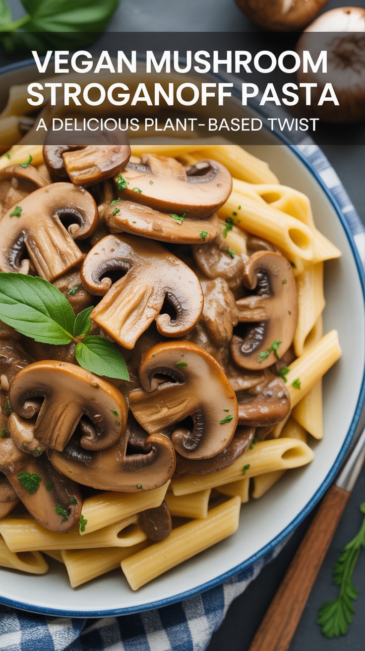 Elevate your pasta nights with a dish that's not only delicious but also nourishing. This vegan mushroom stroganoff pasta offers a wonderful blend of textures and tastes, ensuring that even non-vegan diners will be coming back for seconds.