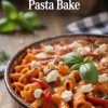 Ready in just under an hour, this pasta bake is the ultimate weeknight comfort food. With each mouthful, enjoy the rich, savory goodness that comes from a beautiful blend of roasted red peppers and creamy feta, all enveloped in perfectly cooked pasta.