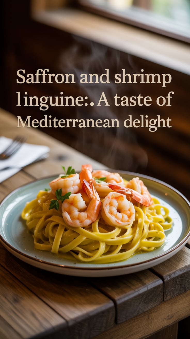 Embark on a culinary journey with saffron and shrimp linguine, where the allure of the Mediterranean shines through every delicious bite. This elegant dish features tender shrimp and vibrant linguine, all enveloped in a luxurious saffron-infused sauce that tantalizes the taste buds.