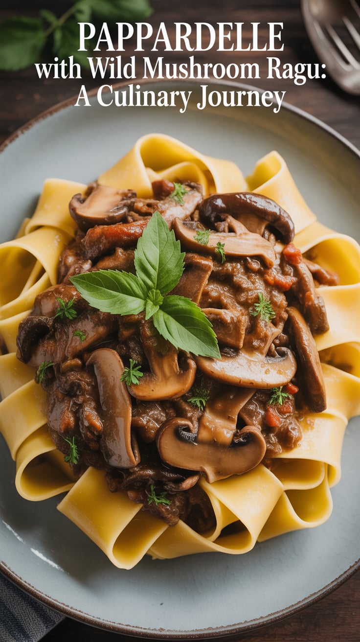 Elevate your dining experience with a dish that harmoniously blends texture and taste. Pappardelle with wild mushroom ragu not only pleases the palate but also delights the senses, inviting you to savor each moment of this culinary masterpiece.