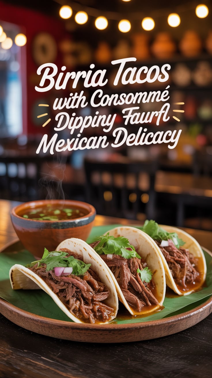 Ready for a culinary adventure? Discover the secrets behind making authentic birria tacos, nestled in golden tortillas and accompanied by a delectable dipping sauce. These tacos are perfect for sharing—or keeping all to yourself!