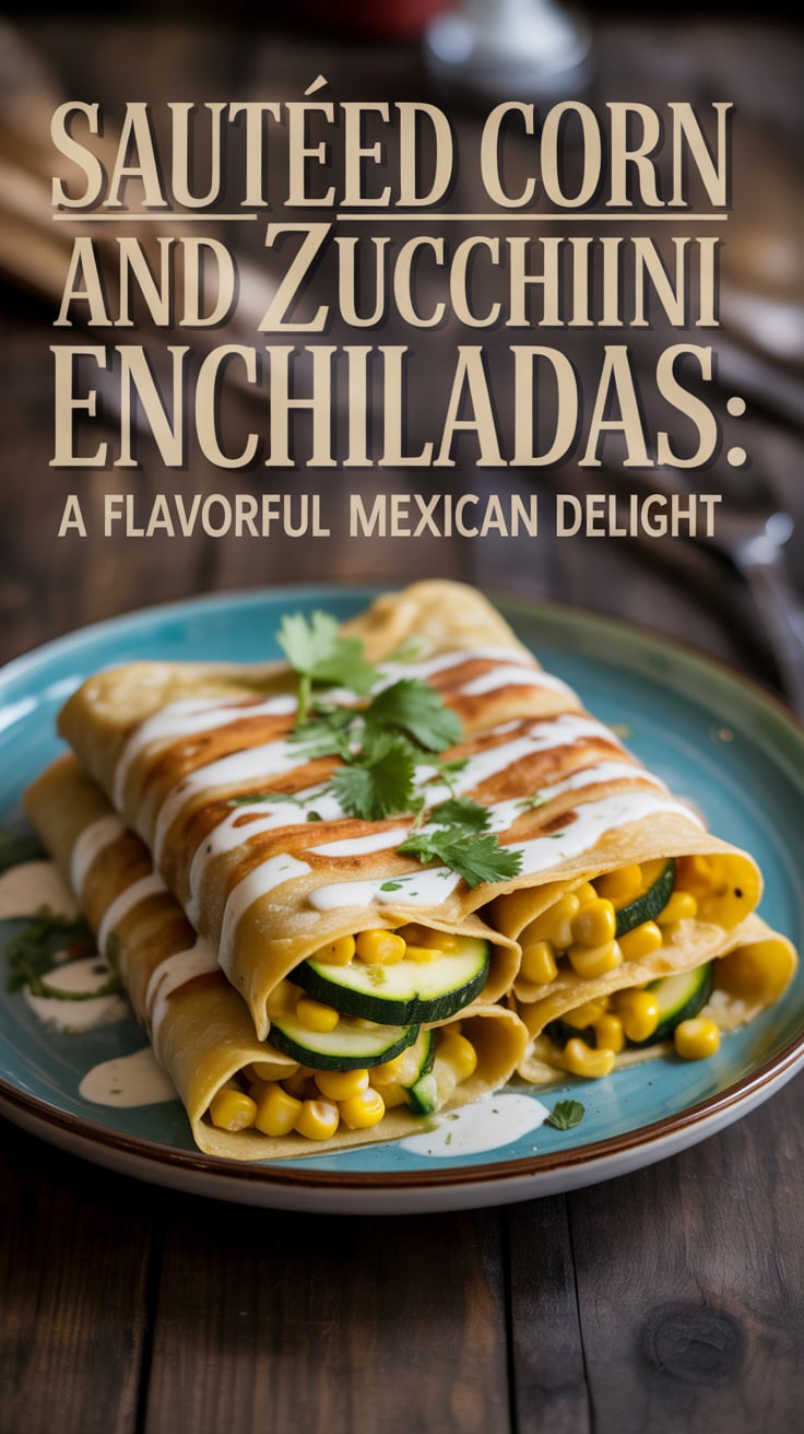 Looking for a vegetarian twist on a classic favorite? These enchiladas are packed with sweet corn and tender zucchini, all smothered in a rich sauce that will satisfy even the heartiest appetites. Perfect for a family dinner or a gathering with friends.