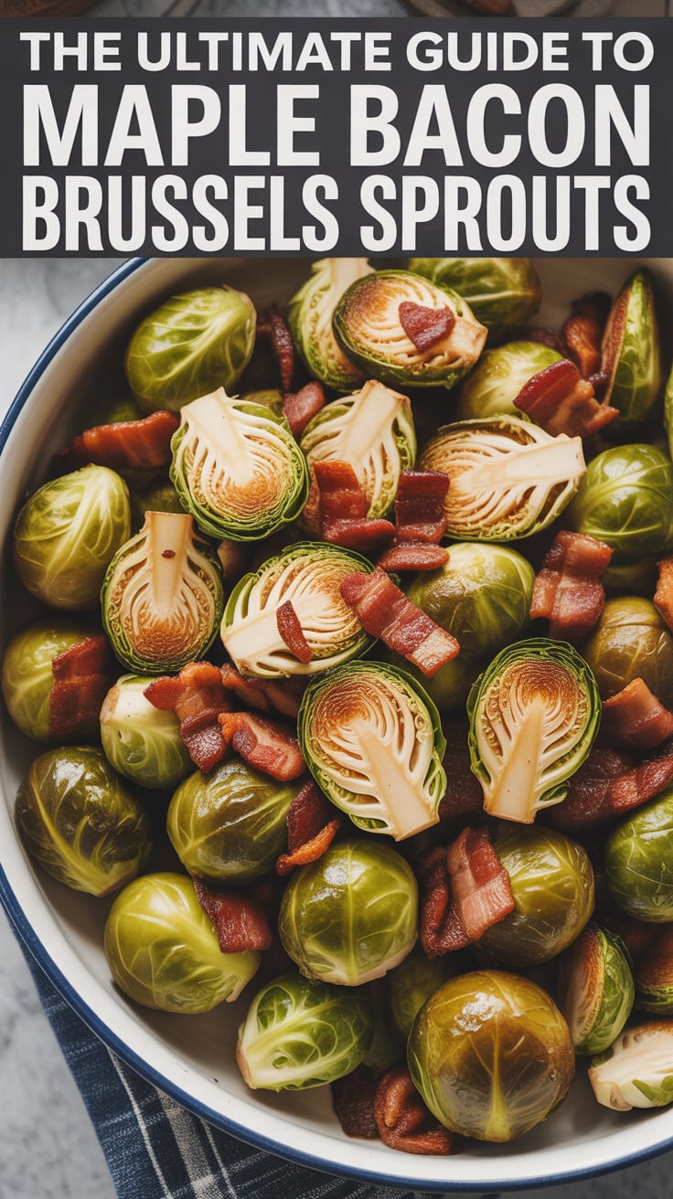 Elevate your dinner table with a dish that brings together smoky, savory bacon and the natural earthiness of Brussels sprouts, all drizzled with a luscious maple glaze. This recipe not only tantalizes the taste buds but also adds a stunning touch to any meal.