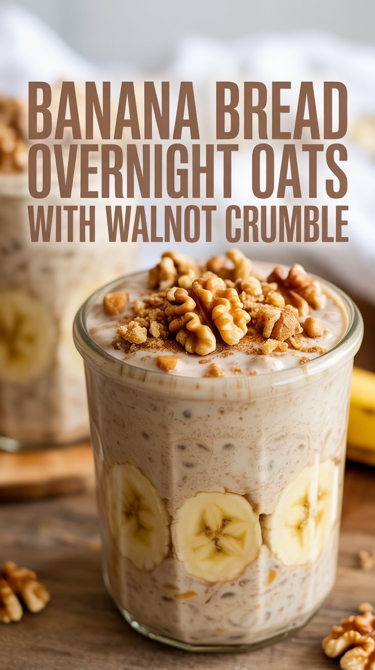 Transform your breakfast routine with a recipe that combines the comforting flavors of banana bread with the convenience of overnight oats. Each spoonful is a creamy, nutty delight that promises a satisfying start to your day.