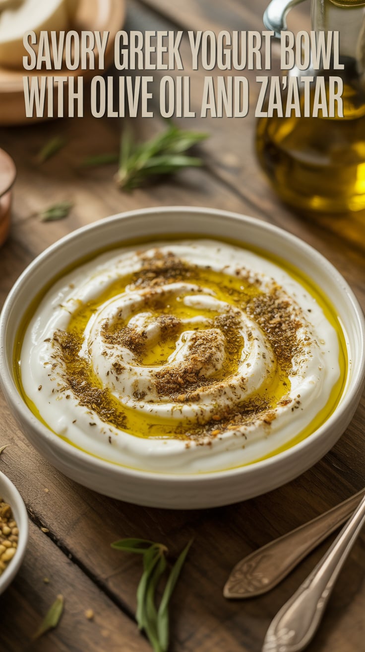 This unique dish reimagines breakfast or snack time by combining tangy yogurt with the earthy notes of za'atar. Each bite offers a delightful contrast of textures that will awaken your palate and leave you craving more.