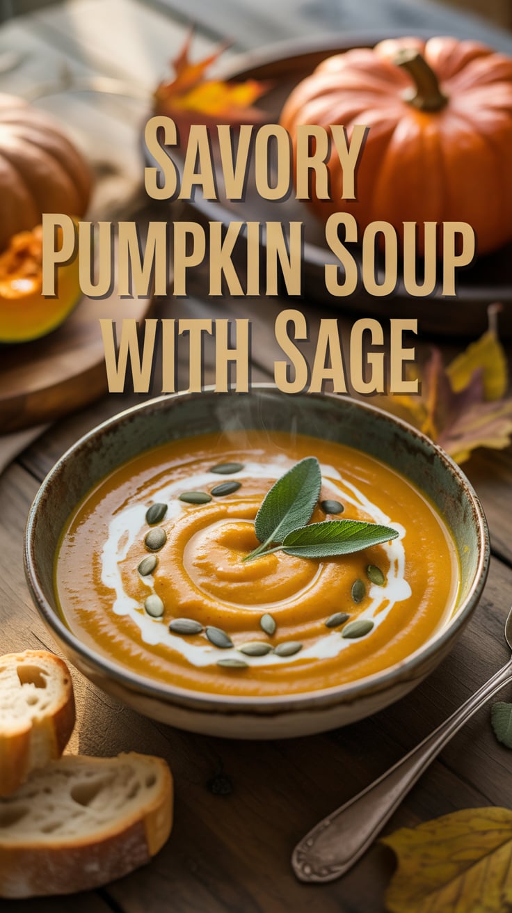 Explore the culinary benefits of using fresh sage, which elevates the dish with its earthy aroma and depth. Discover how this herb complements the natural sweetness of pumpkin, creating a harmonious balance that's both soothing and satisfying.
