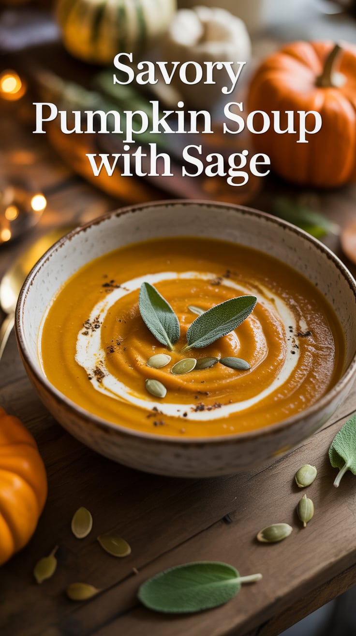 Immerse yourself in the comforting warmth of Savory Pumpkin Soup with Sage, a perfect dish for cozy evenings. With rich flavors and a creamy texture, this recipe transforms simple ingredients into a fall favorite that delights the palate.